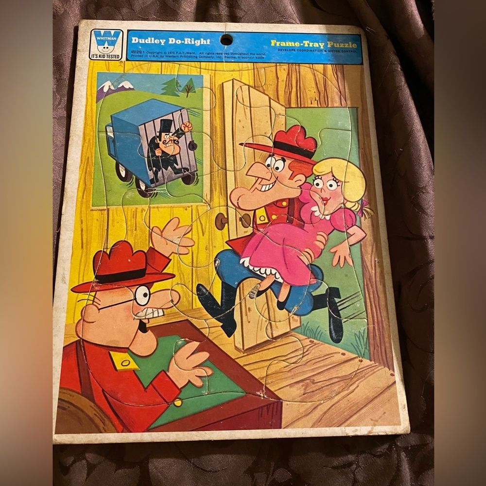 2 Vintage Puzzles, Dudley Do-Right, & Disney Mickey Mouse and Friends